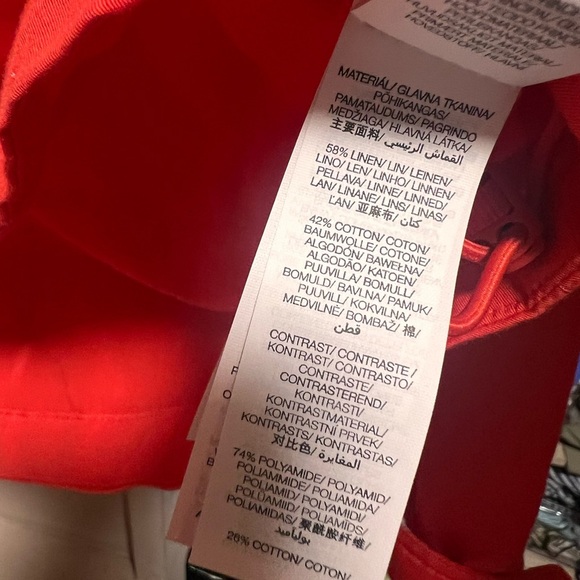 Sweaty Betty Nomad Pullover, hoodie jacket, tulip red, linen & organic cotton, S - Picture 14 of 15